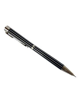 Tourneau Sterling Silver Navy Blue Pinstripe Mechanical Pencil .7 mm Germany